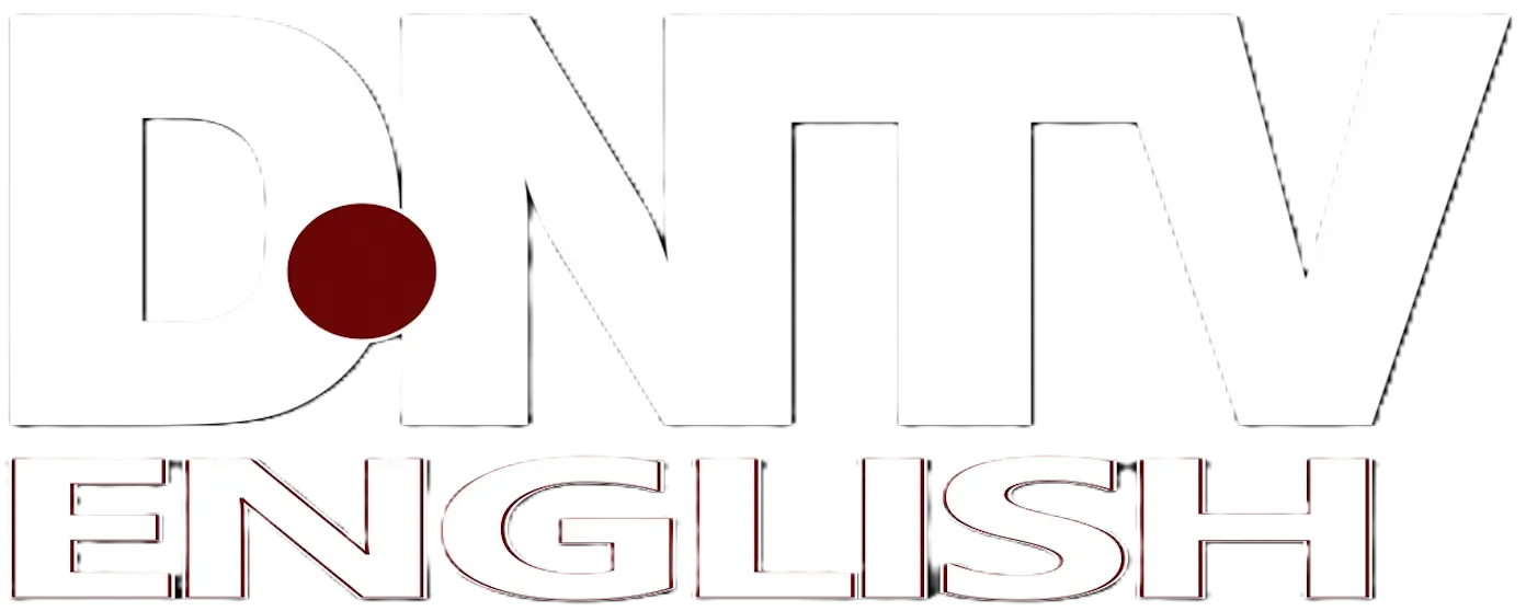 DNTV English logo - Official English news division of DNTV India News