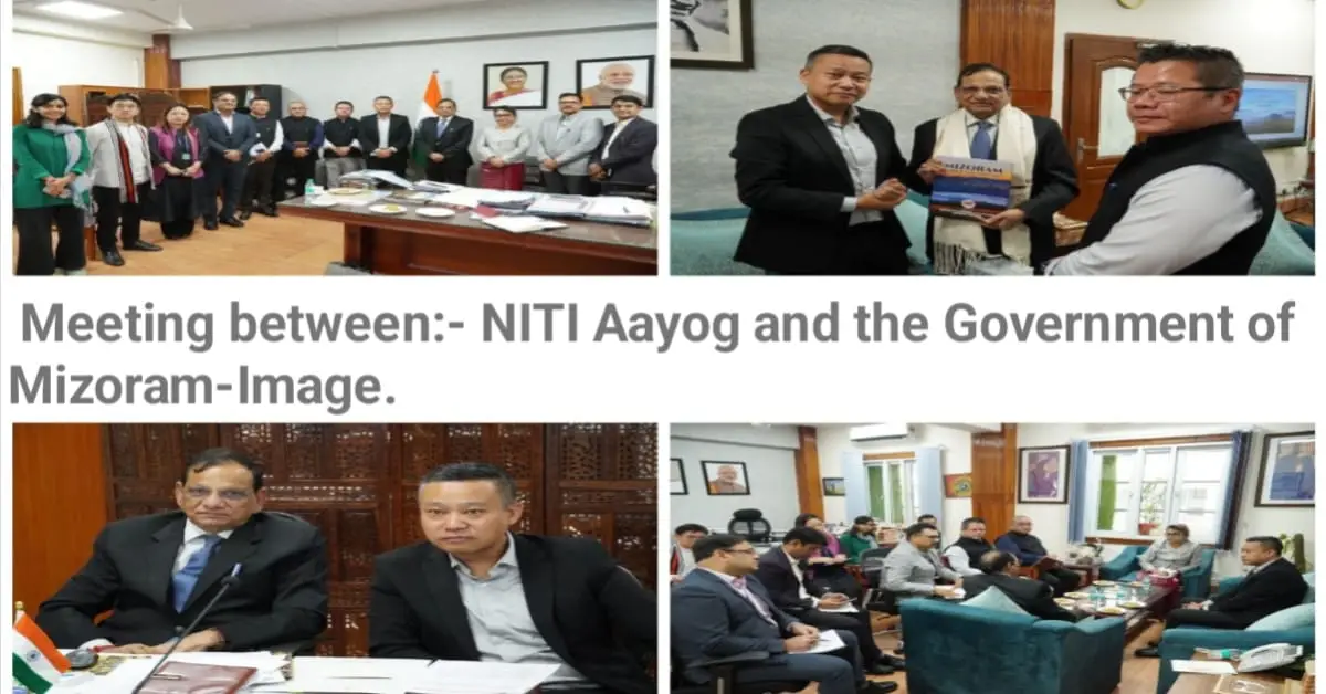 NITI Aayog and Mizoram Tourism Minister discuss tourism development in New Delhi.